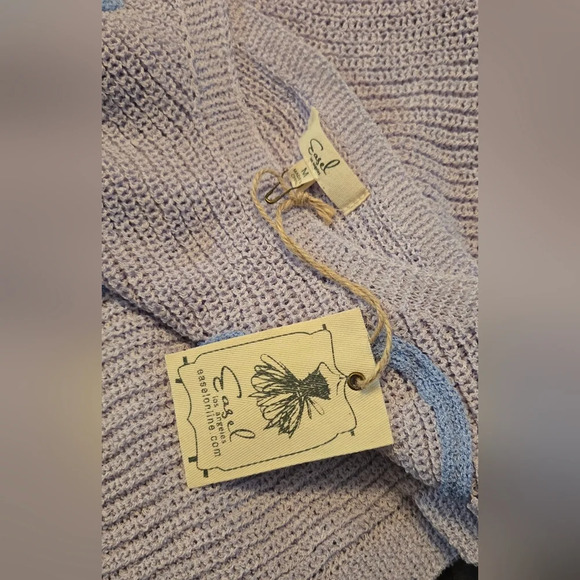 EASEL Flower Patterned Knit Sweater Tunic #334-338 - Picture 6 of 10